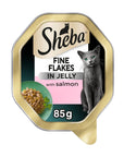 SHEBA Fine Flakes Adult Wet Cat Food with Salmon Jelly 85g