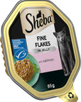 SHEBA Fine Flakes Adult Wet Cat Food with Salmon Jelly 85g