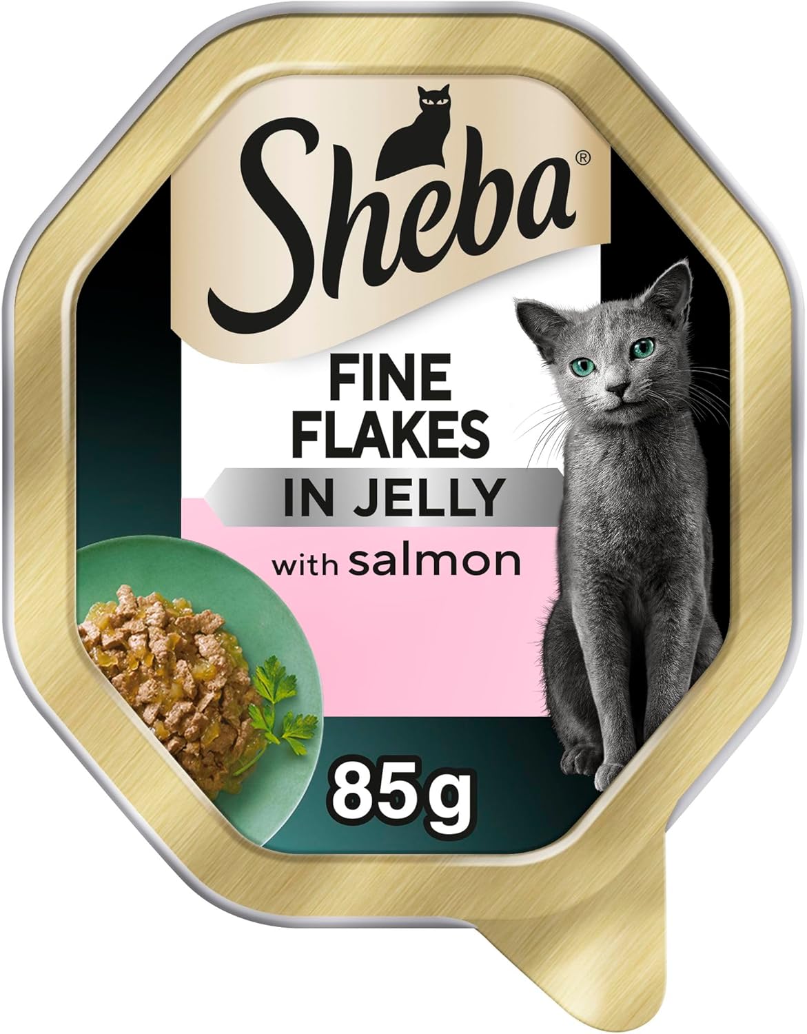 SHEBA Fine Flakes Adult Wet Cat Food with Salmon Jelly 11 x 85g