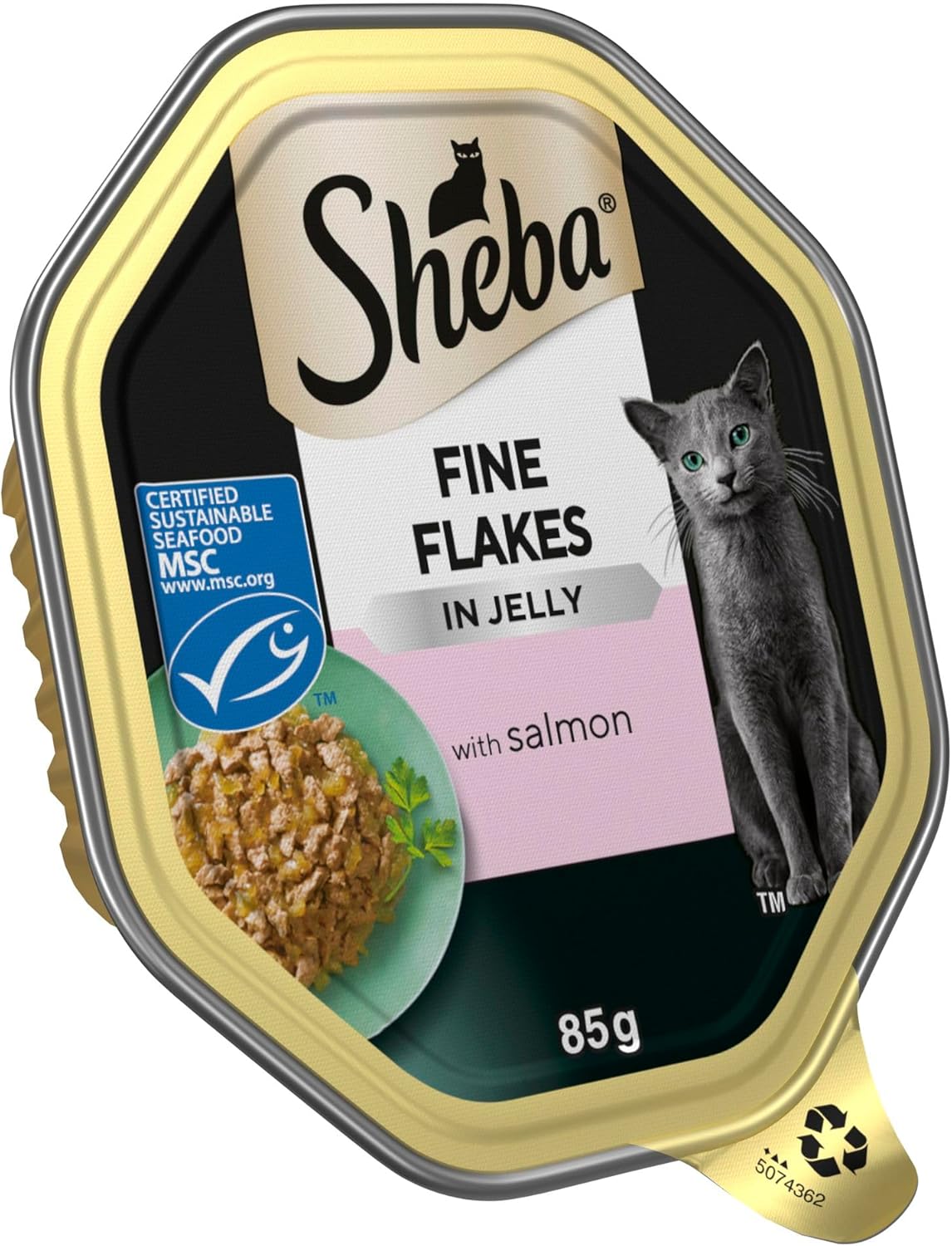 SHEBA Fine Flakes Adult Wet Cat Food with Salmon Jelly 11 x 85g
